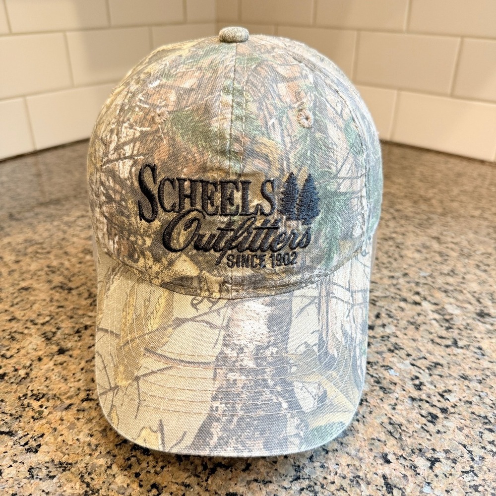 Scheels Outfitters Camouflage Baseball Cap Outdoor Hunting Hat Adjustable